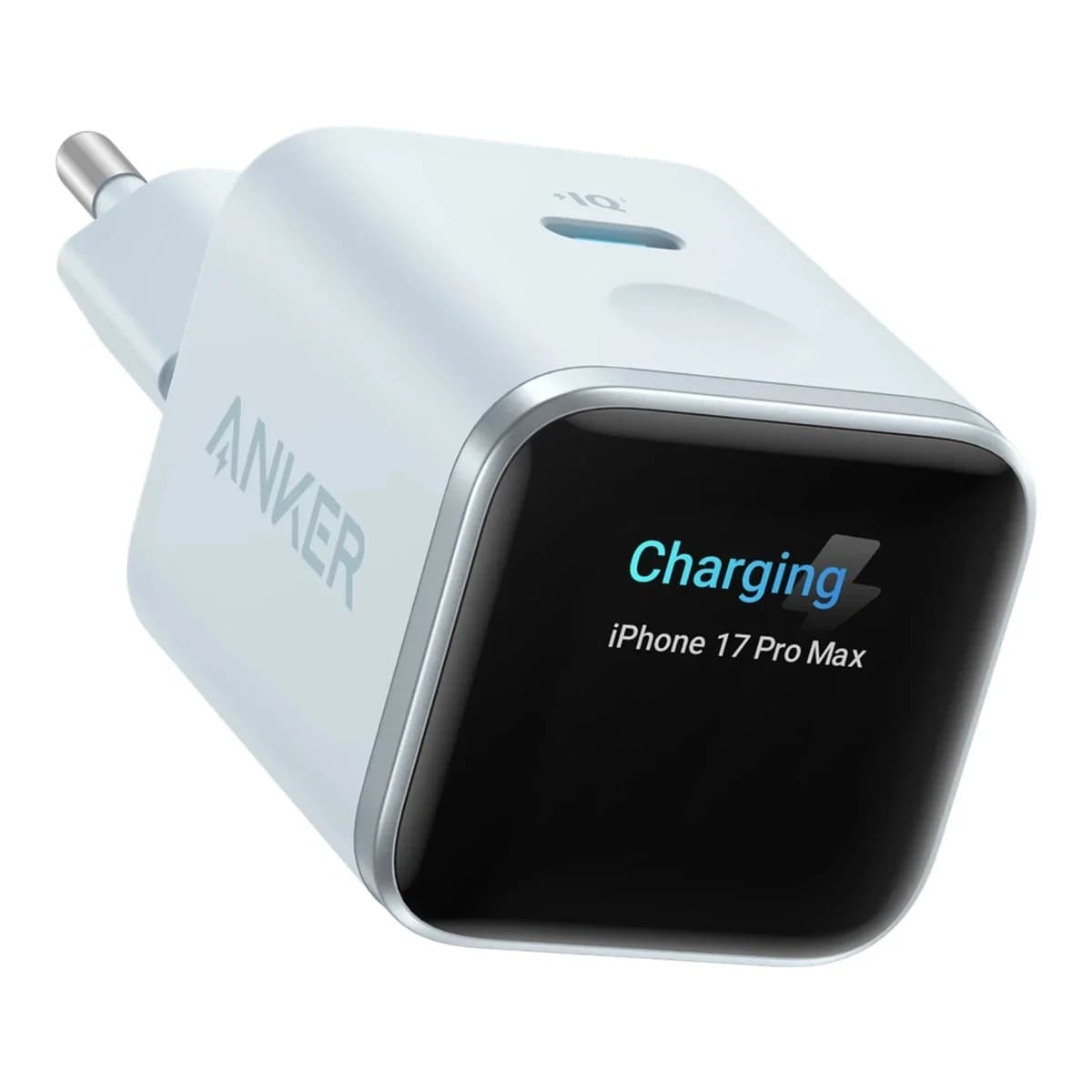 ANKER Punjač Nano Charger 45W, Smart Display, GaN tehnologija, Smart iPhone Recognition, Brzo punjenje 45W