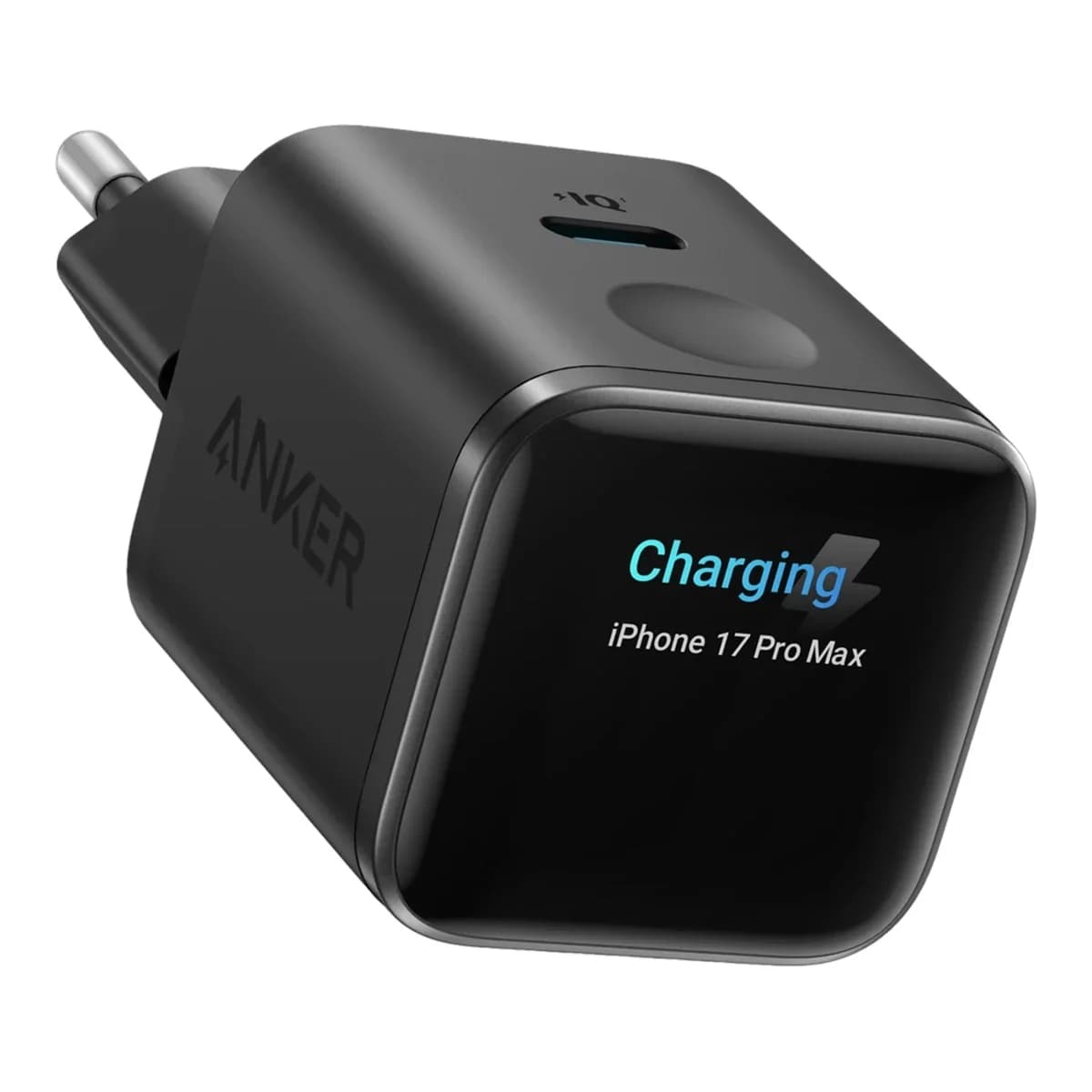 ANKER Punjač Nano Charger 45W, Smart Display, iPhone Care Mode, GaN tehnologija, USB-C fast charging