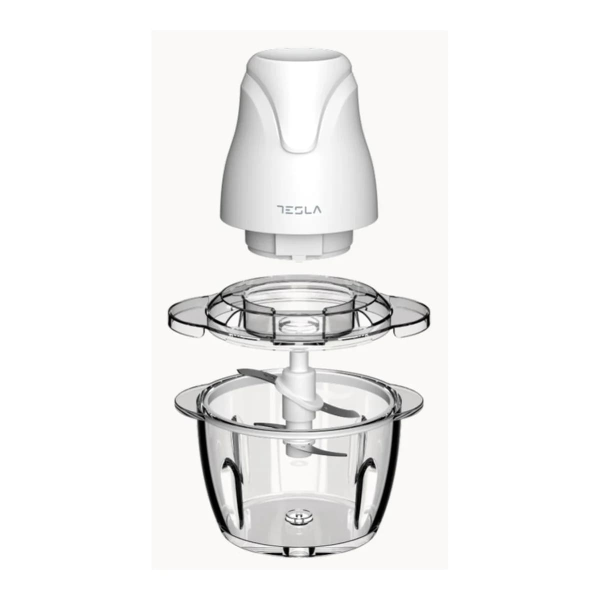 TESLA Sjeckalica FC302W, 400 W, 1 L, Staklena posuda, 4 inox oštrice