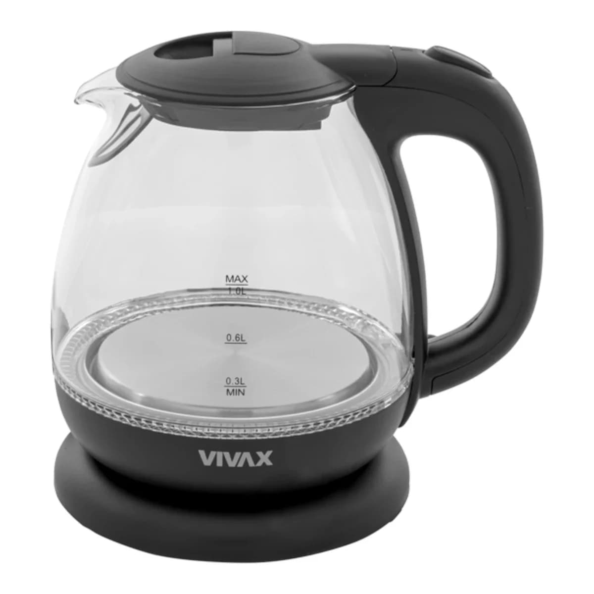 VIVAX Kuhalo za vodu WH-100G, 1100W, 1L, Stakleno, Rotirajuća baza 360°