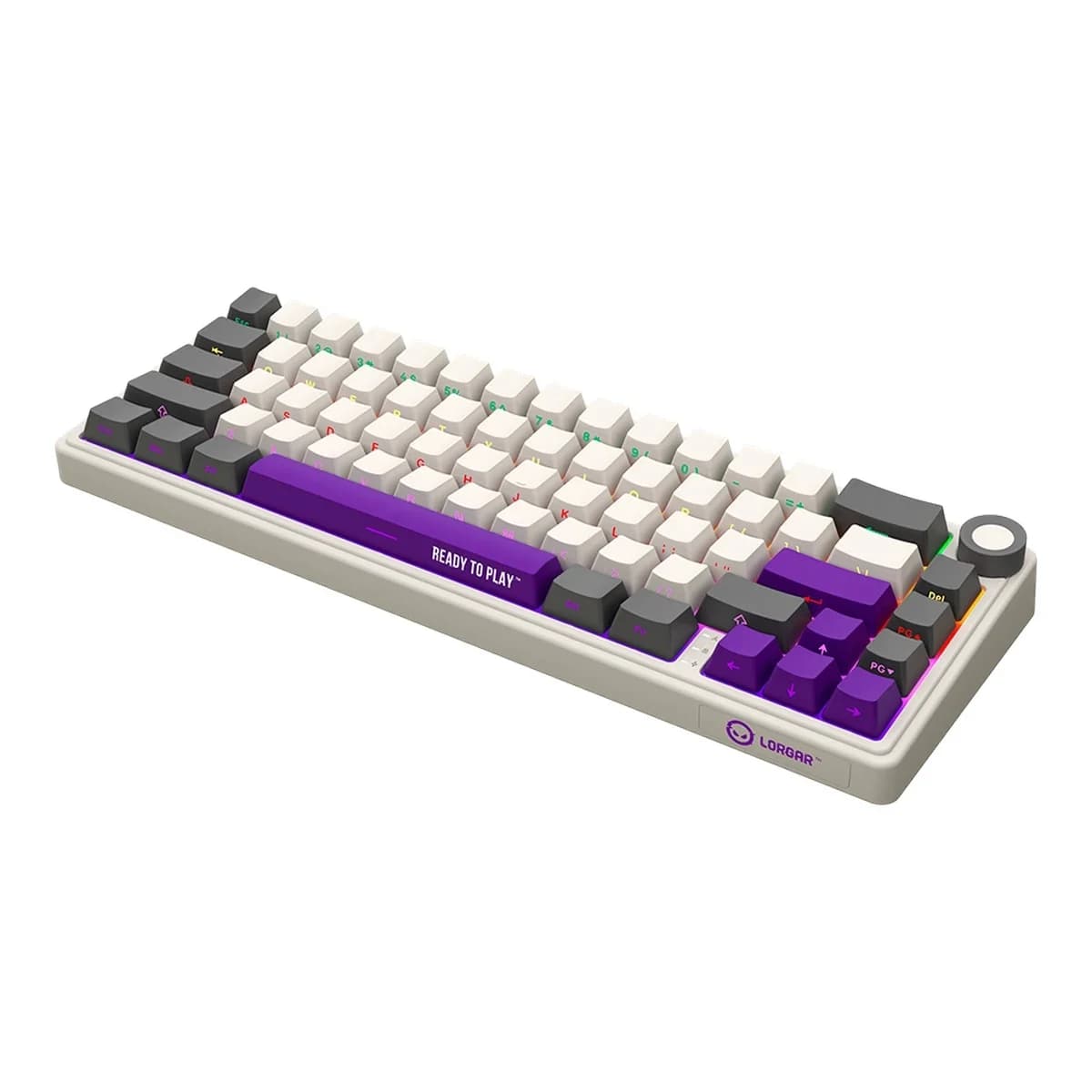 LORGAR Mehanička tastatura KBP70MW, Wireless 65%, Mechanical Pro, Beige, CZ/SK layout