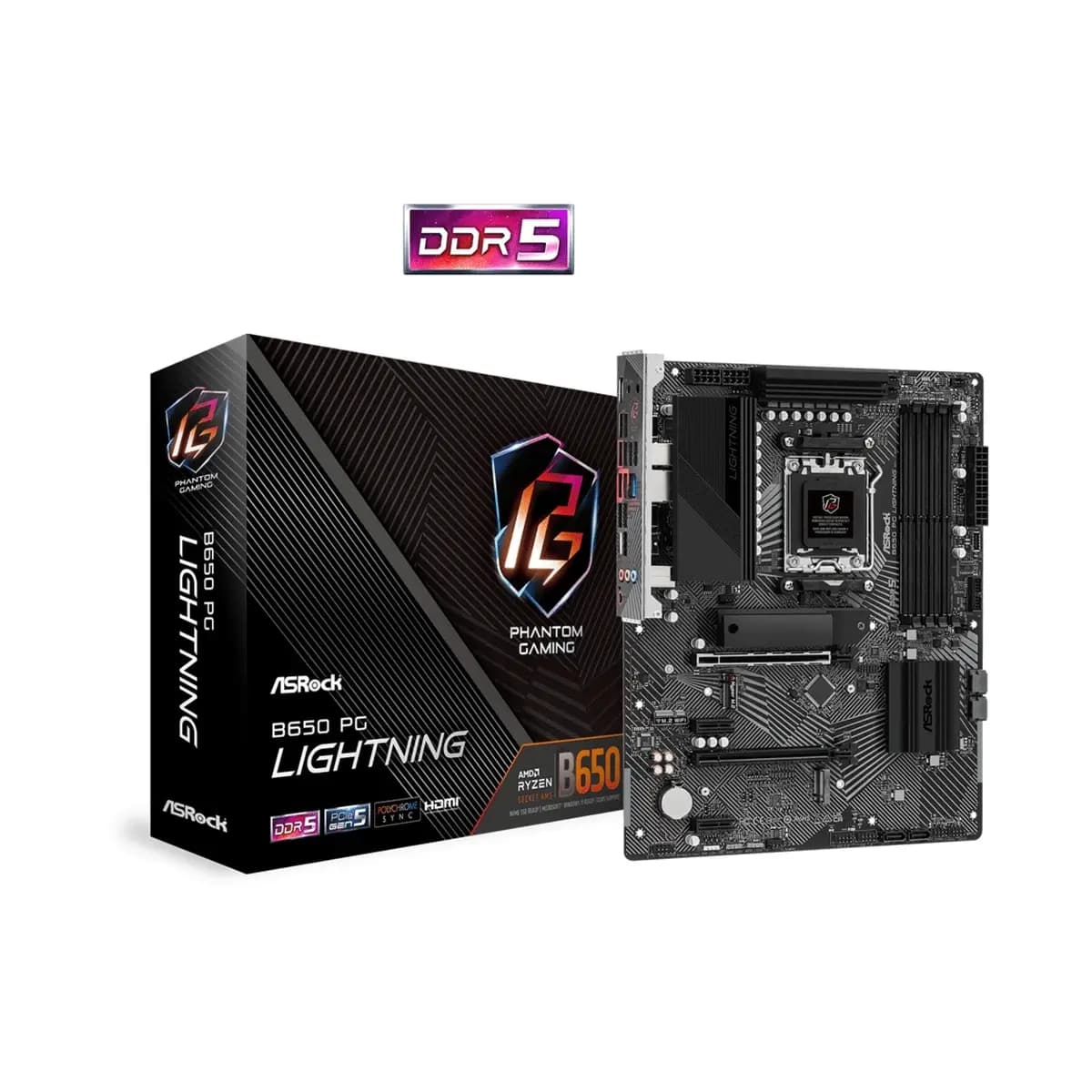 ASROCK Matična B650 PG LIGHTNING, AM5, B650, DDR5, ATX