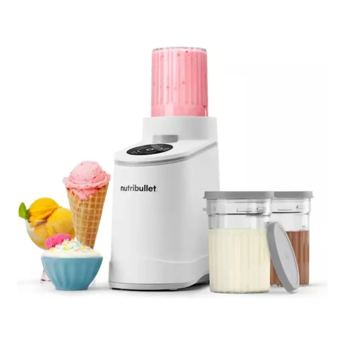 NUTRIBULLET Aparat za sladoled Chill NBD0503W, 5 automatskih programa, Smoothie Bowl, Dijelovi perivi u mašini