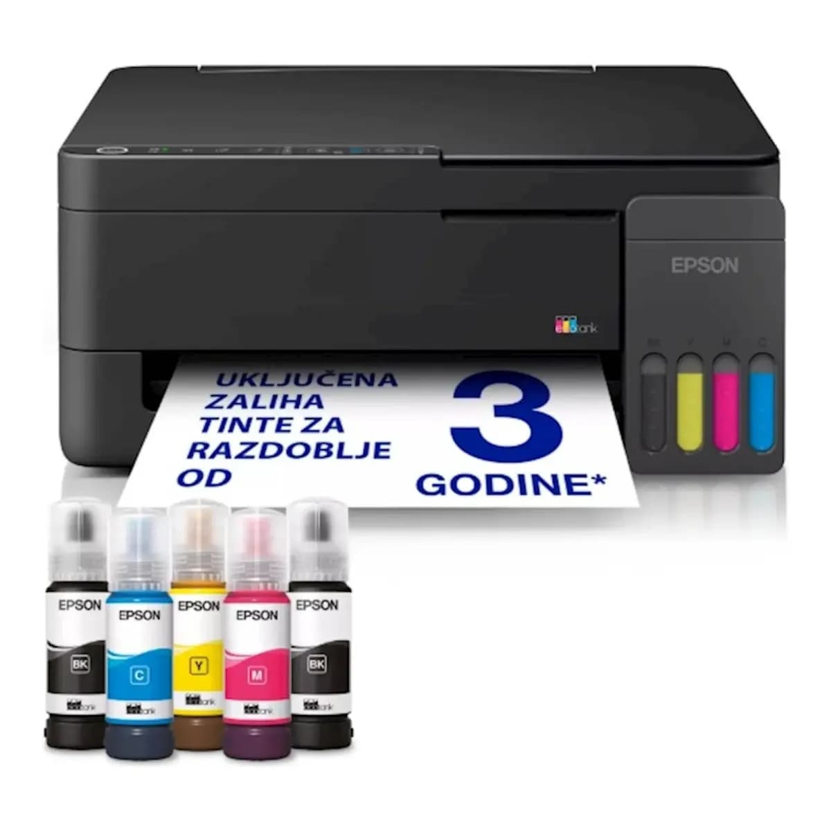 EPSON InkJet Printer MFP EcoTank L3350, Print/Scan/Copy, WiFi, Micro Piezo Technology