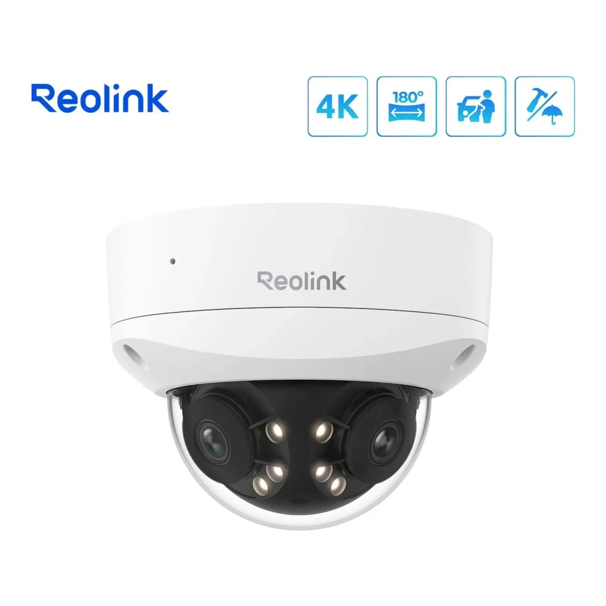 REOLINK IP Kamera Duo Series P737, 8MP 4K, 180° Panoramski pogled, PoE, IK10 Otporna, Noćni vid