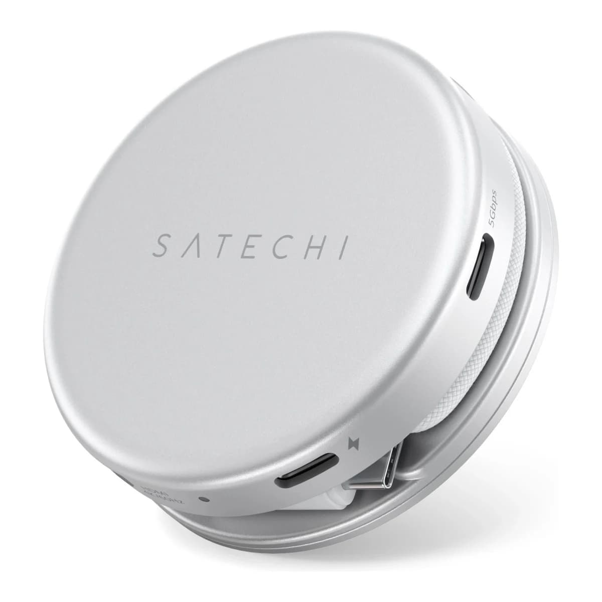 SATECHI Multiport Adapter Onthe-Go 5-in-1, HDMI 4K 60Hz, USB-C PD 60W, SD Card Reader, Silver
