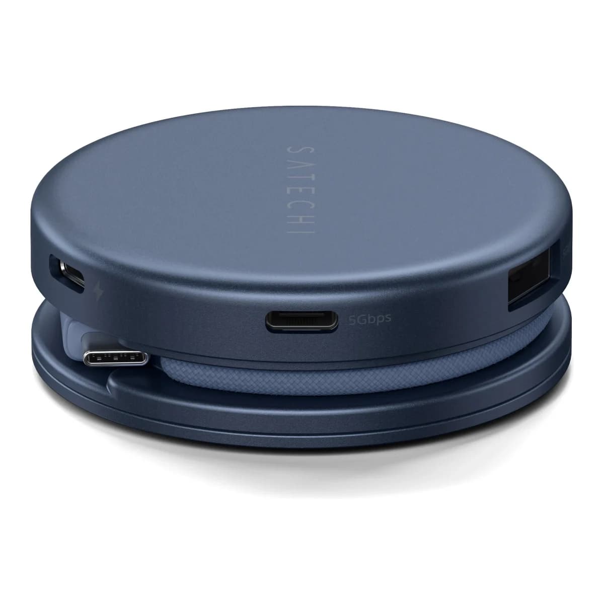 SATECHI USB-C Hub On-the-Go 5-in-1, HDMI 4K 60Hz, USB-C PD 60W, SD čitač kartica, Indigo