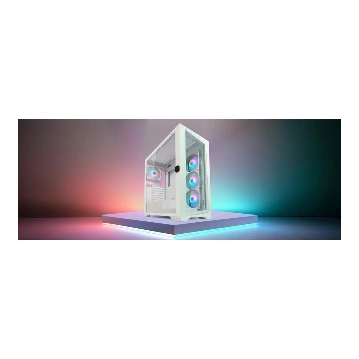 LC POWER Kuciste 806W Crosswind X, Bijelo, 4x120mm ARGB, Kaljeno Staklo