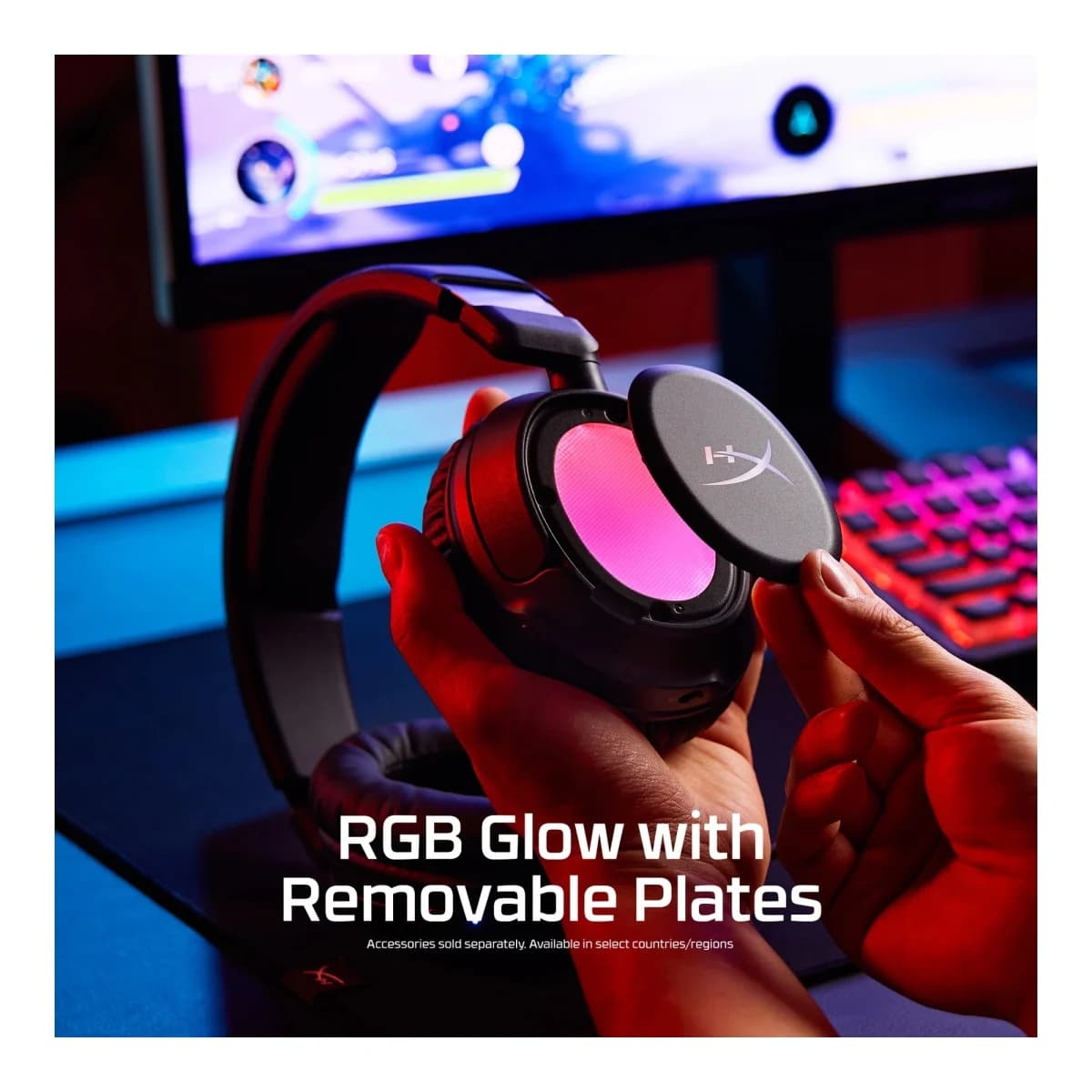 HYPERX Slušalice Cloud Flight 2 RGB Wireless Over-Ear, Mikrofon, Bijele