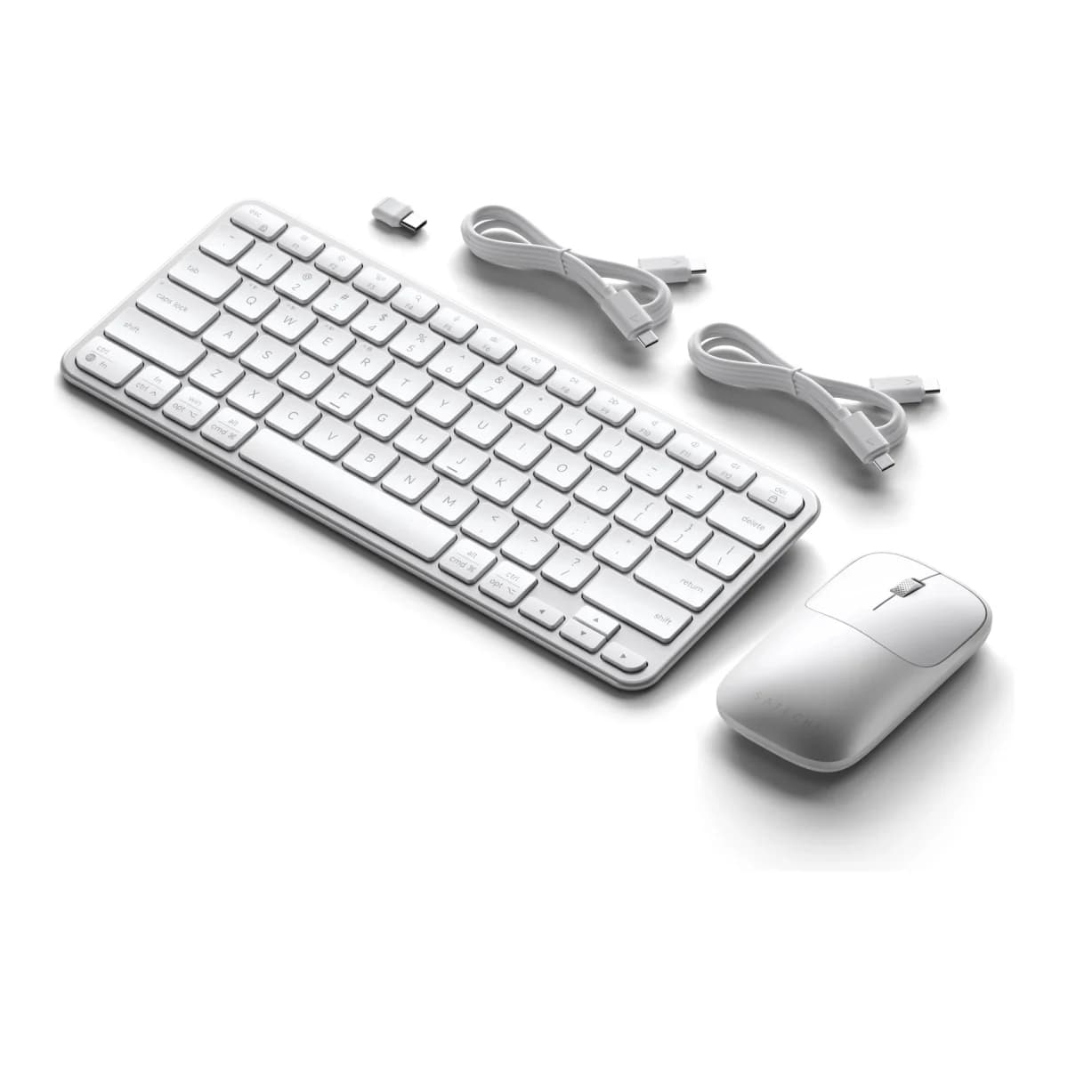 SATECHI Bežični komplet Tastatura i Miš Slim CEX1, Bluetooth, US English, Silver