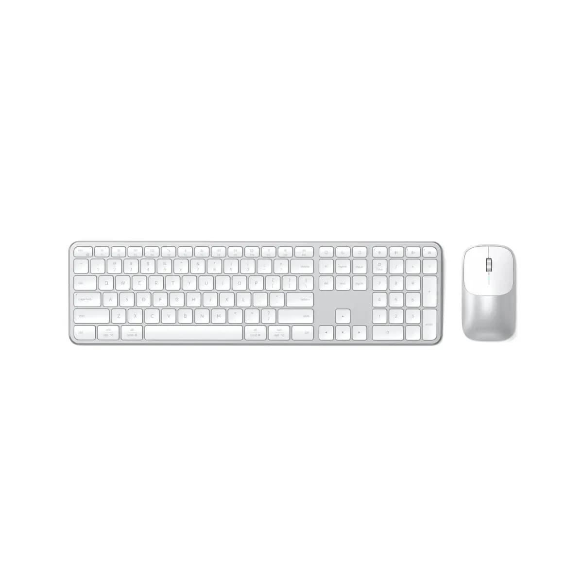 SATECHI Komplet tastatura i miš Slim CEX3 Wireless Combo, Bežični, US English, Silver