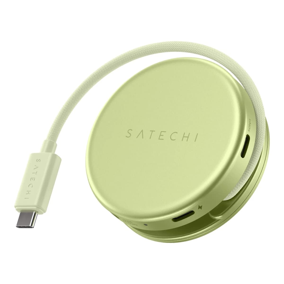 SATECHI Multiport Adapter On-the-Go 5-in-1, HDMI 4K 60Hz, USB-C PD 60W, SD čitač kartica, Citrus