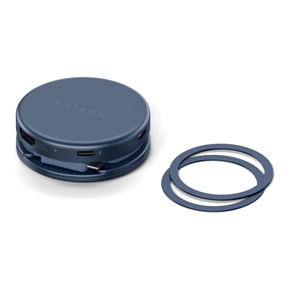 SATECHI USB-C Hub On-the-Go 5-in-1, HDMI 4K 60Hz, USB-C PD 60W, SD čitač kartica, Indigo