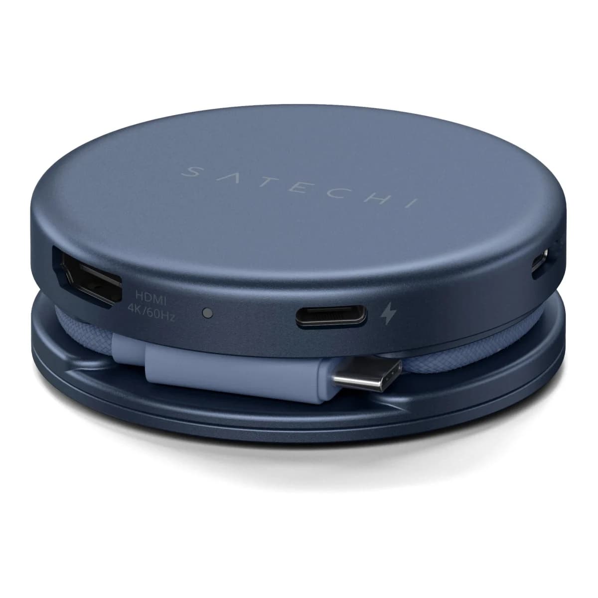 SATECHI USB-C Hub On-the-Go 5-in-1, HDMI 4K 60Hz, USB-C PD 60W, SD čitač kartica, Indigo