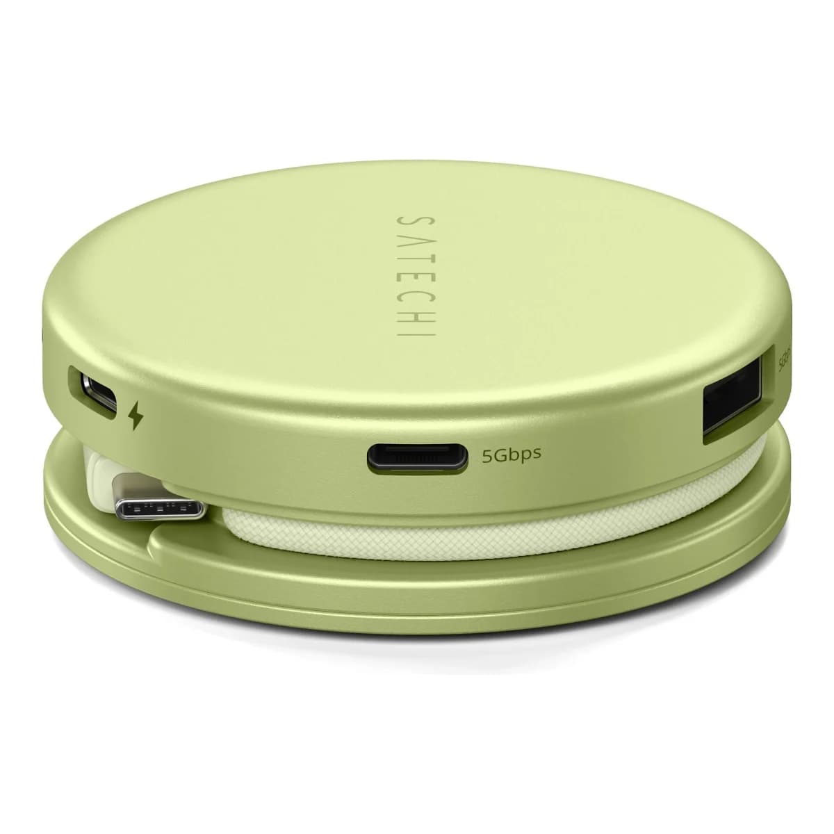SATECHI Multiport Adapter On-the-Go 5-in-1, HDMI 4K 60Hz, USB-C PD 60W, SD čitač kartica, Citrus