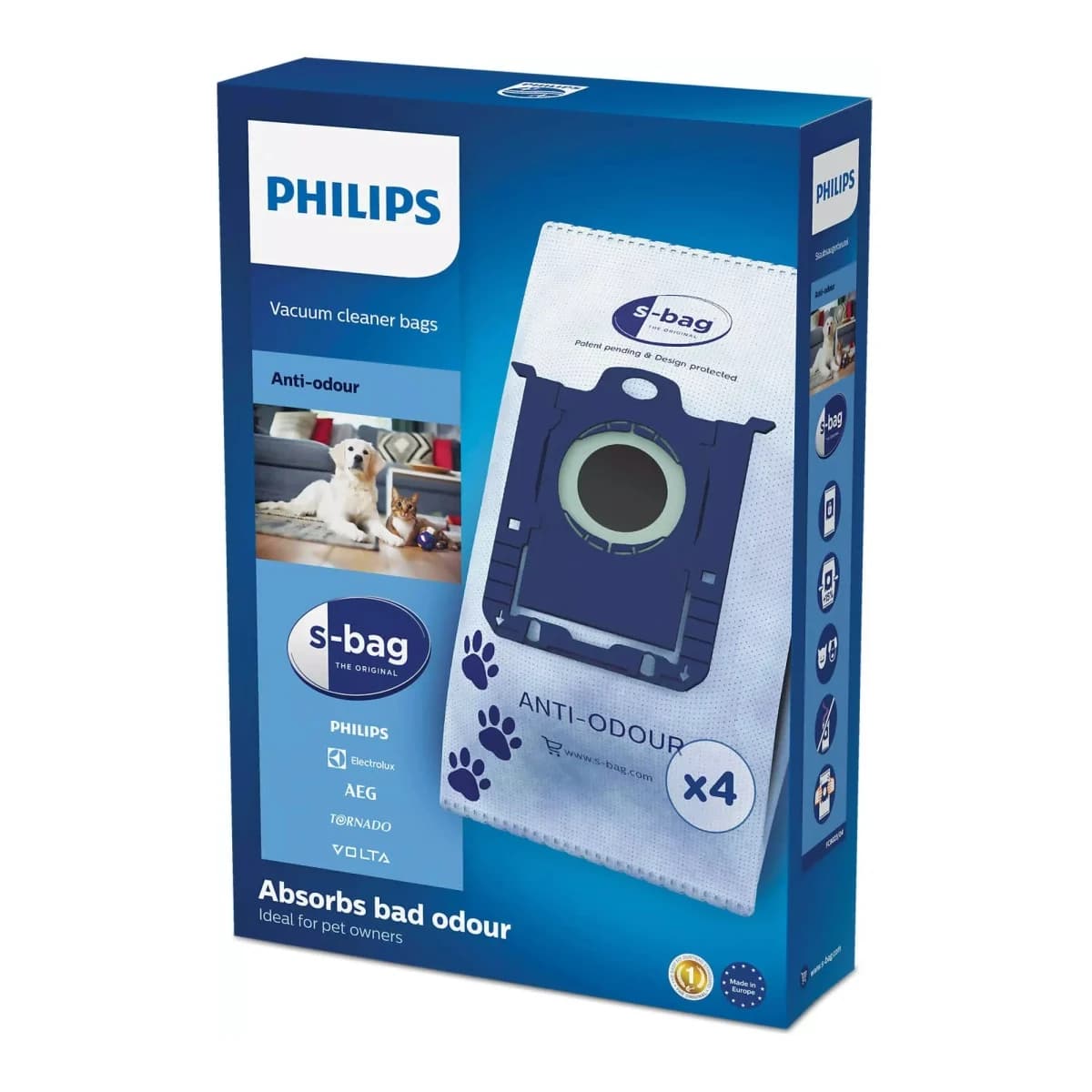 PHILIPS Kese za usisivač FC8021/03 s-bag, Clinic HEPA, Antialergijske, 4 komada u pakovanju