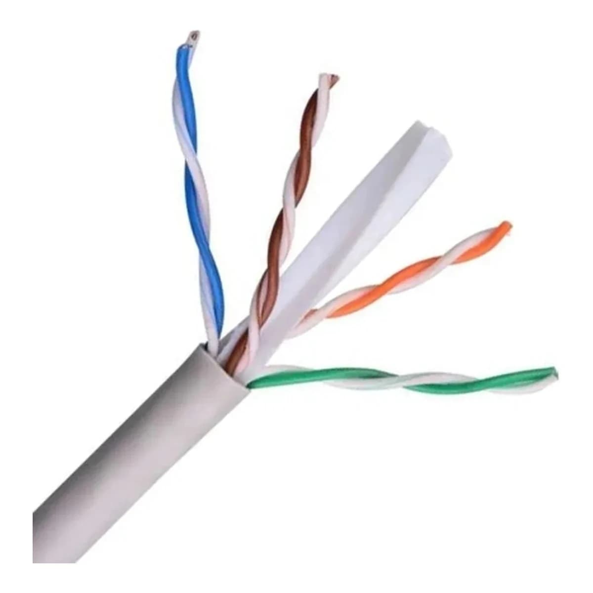 MEGASY Cat.6 UTP Kabl 305m Patch Cable Indoor 4x2x24 AWG, Sivi PVC