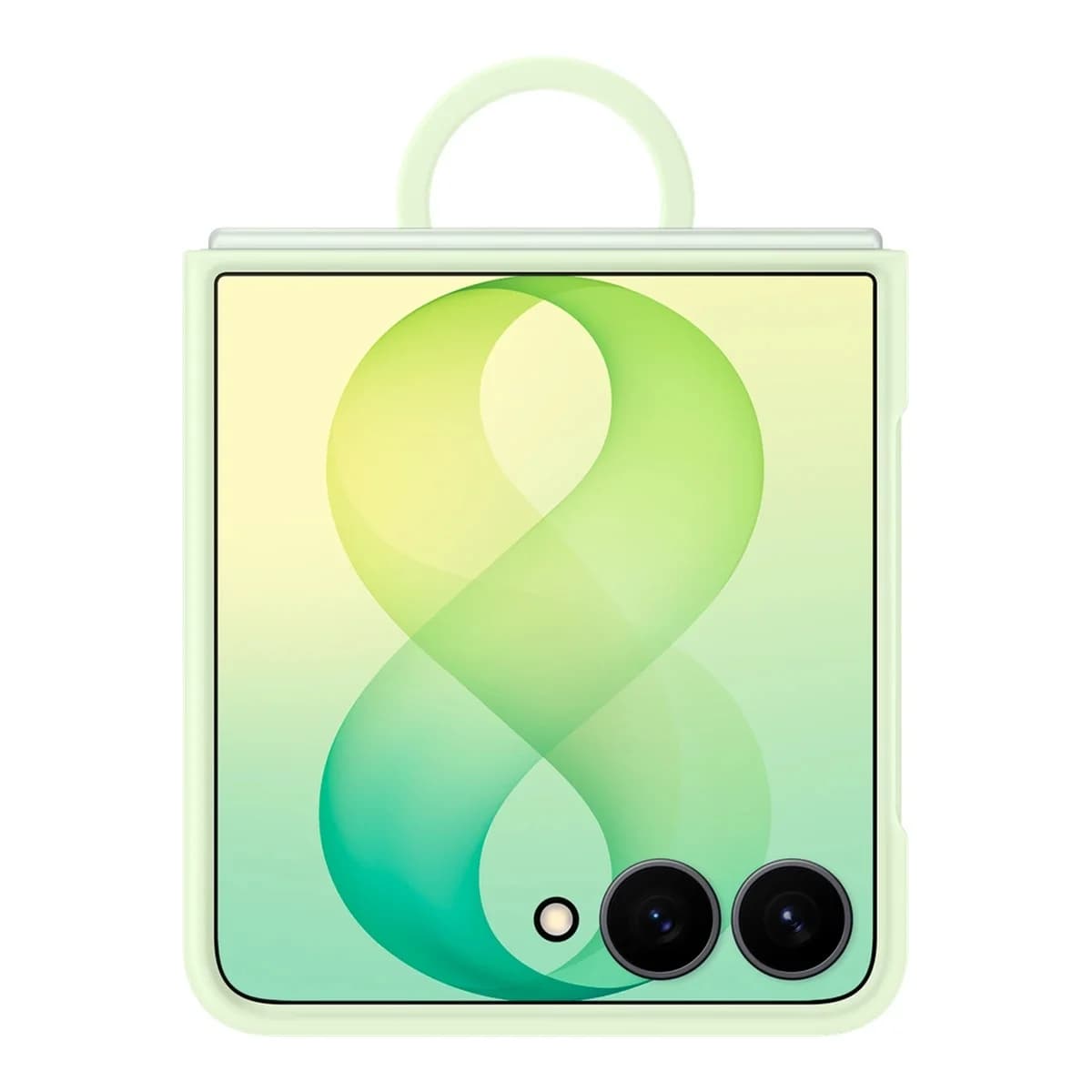 SAMSUNG Maska Galaxy Flip8, silikonska, prsten, magnet, zelena