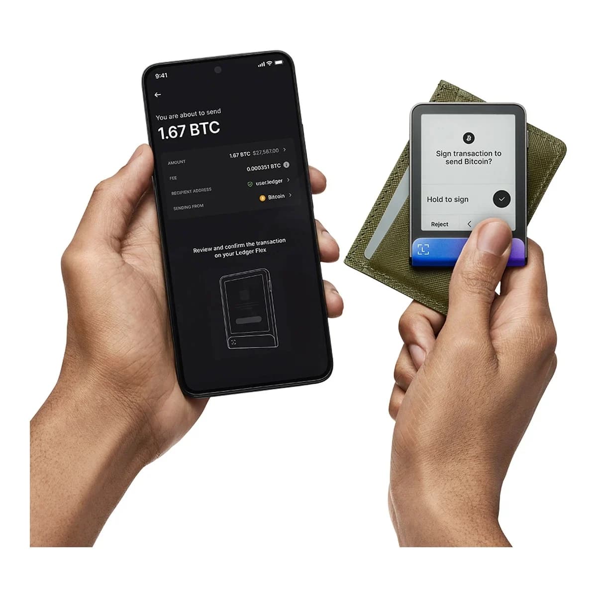 LEDGER Hardverski novčanik Flex, Neptune Blue, Ledger Recovery Key