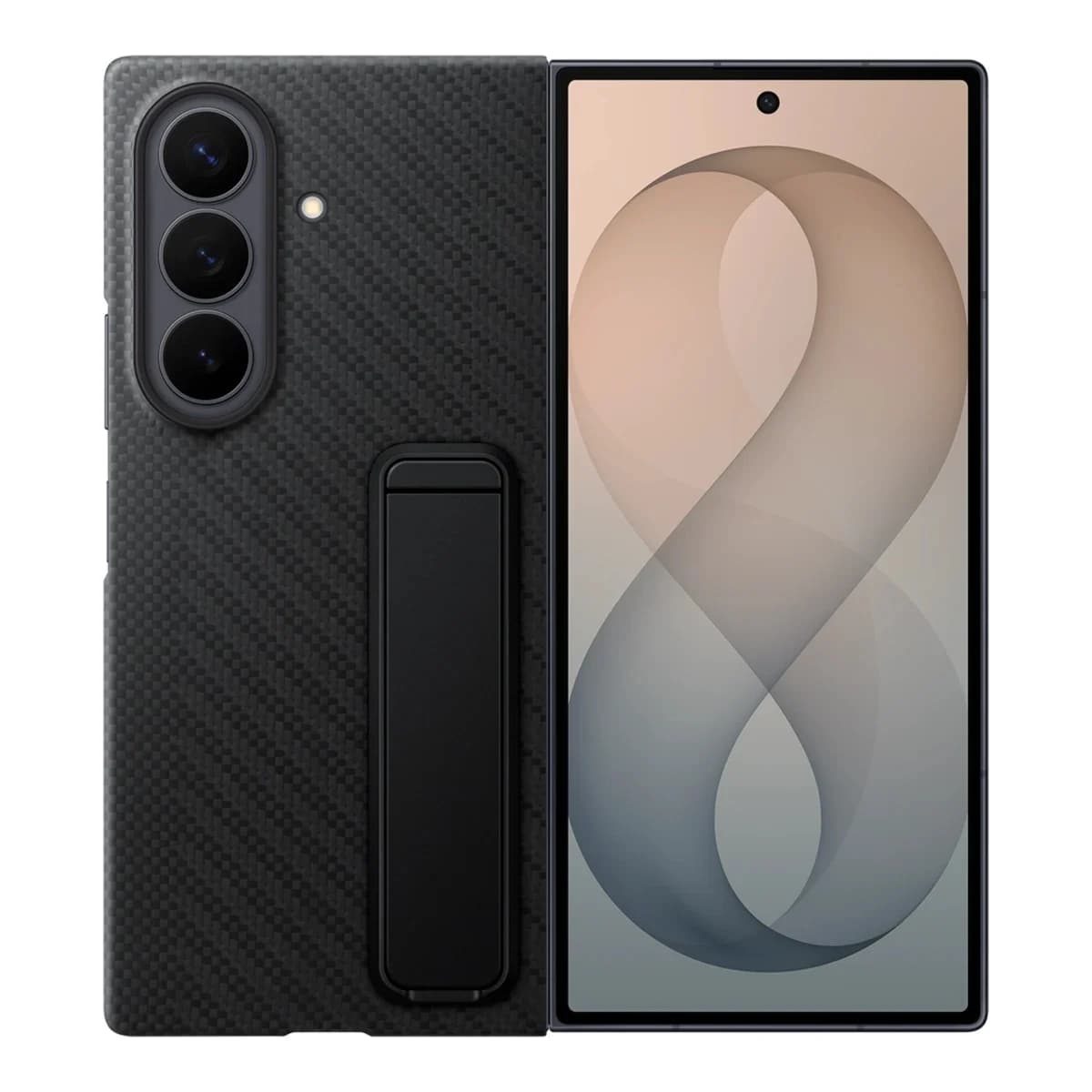 SAMSUNG Maska Galaxy Fold8 Ultra Carbon Standing Black, Carbon, Standing, Crna, Garancija 3 mjeseca