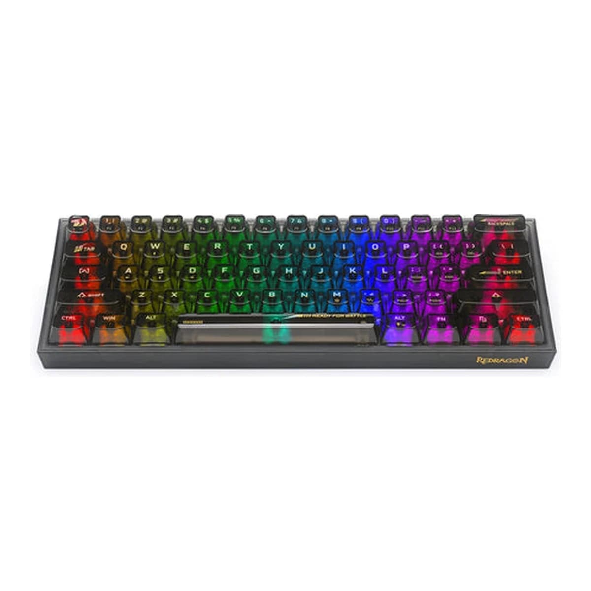 REDRAGON Tastatura Gaming Mehanička Fizz K617 CTB, USB, Transparent Switch, 60% Layout, RGB Backlighting