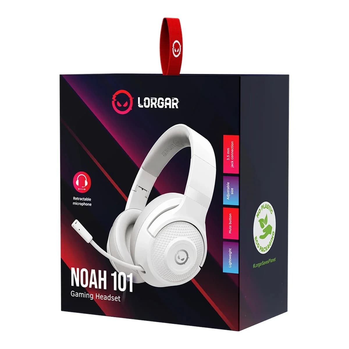 LORGAR Slusalice Noah 101, mikrofon, 3.5mm prikljucak, kabl 2m, sklopivi dizajn