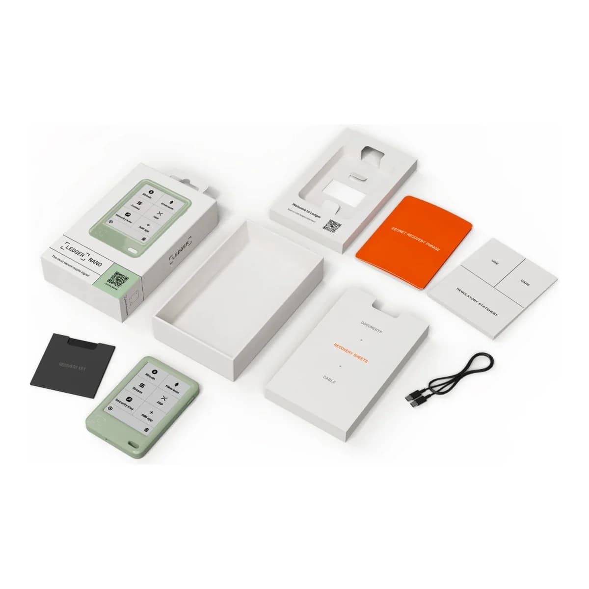 LEDGER Kripto novčanik Nano Gen 5, Ledger Recovery Key, Matcha Green