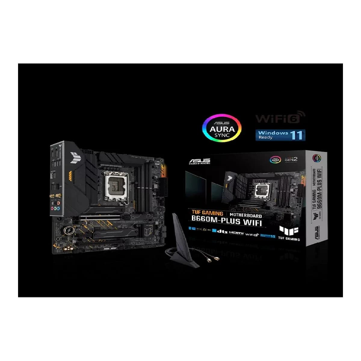ASUS Matična TUF GAMING B660M-PLUS WIFI, LGA1700, B660, DDR5, mATX