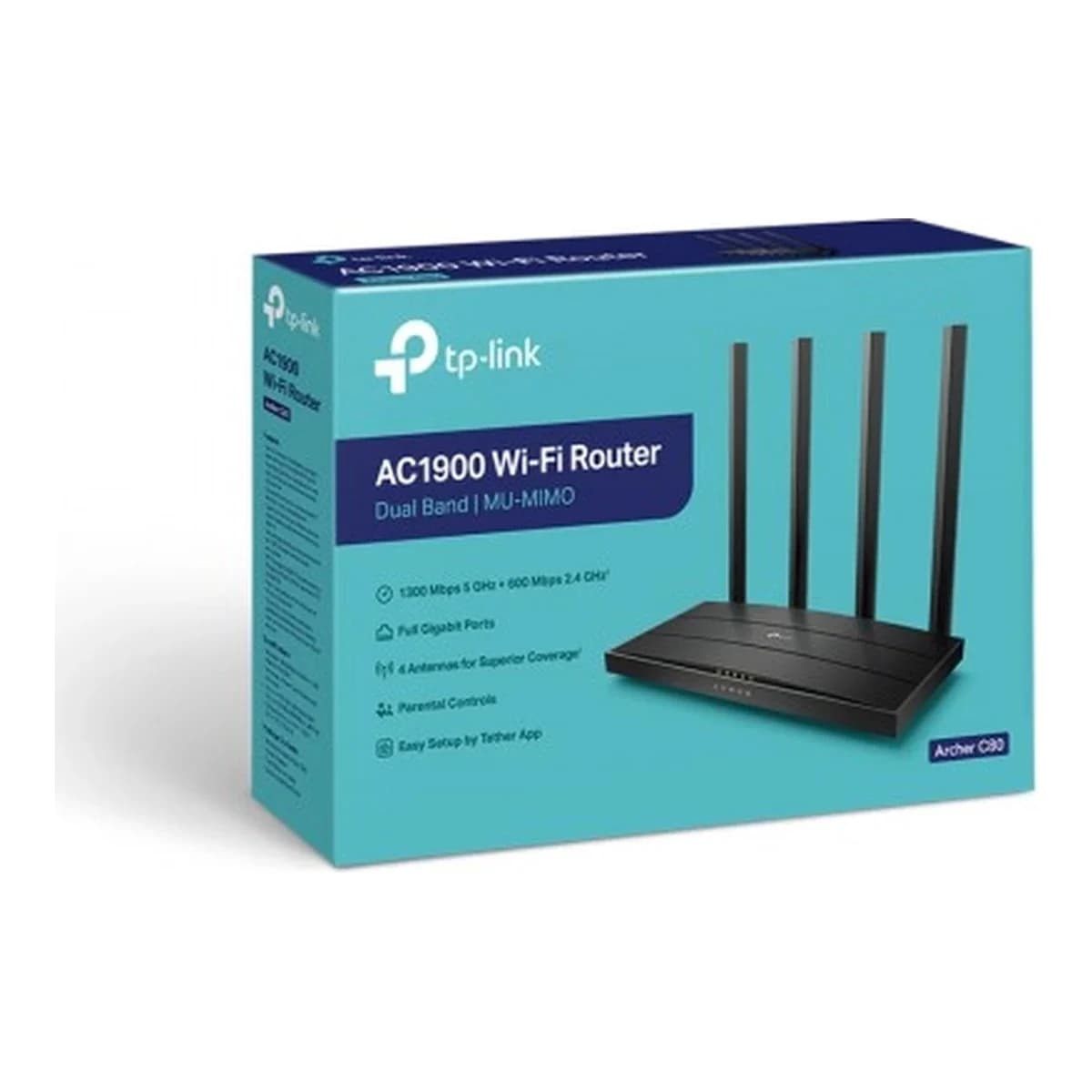 TP-LINK Router WiFi 5 AC1900 Archer C80, Dual Band, MU-MIMO, Beamforming