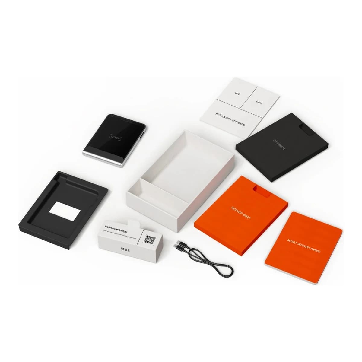 LEDGER Kripto novčanik Flex, Orange, Ledger Recovery Key