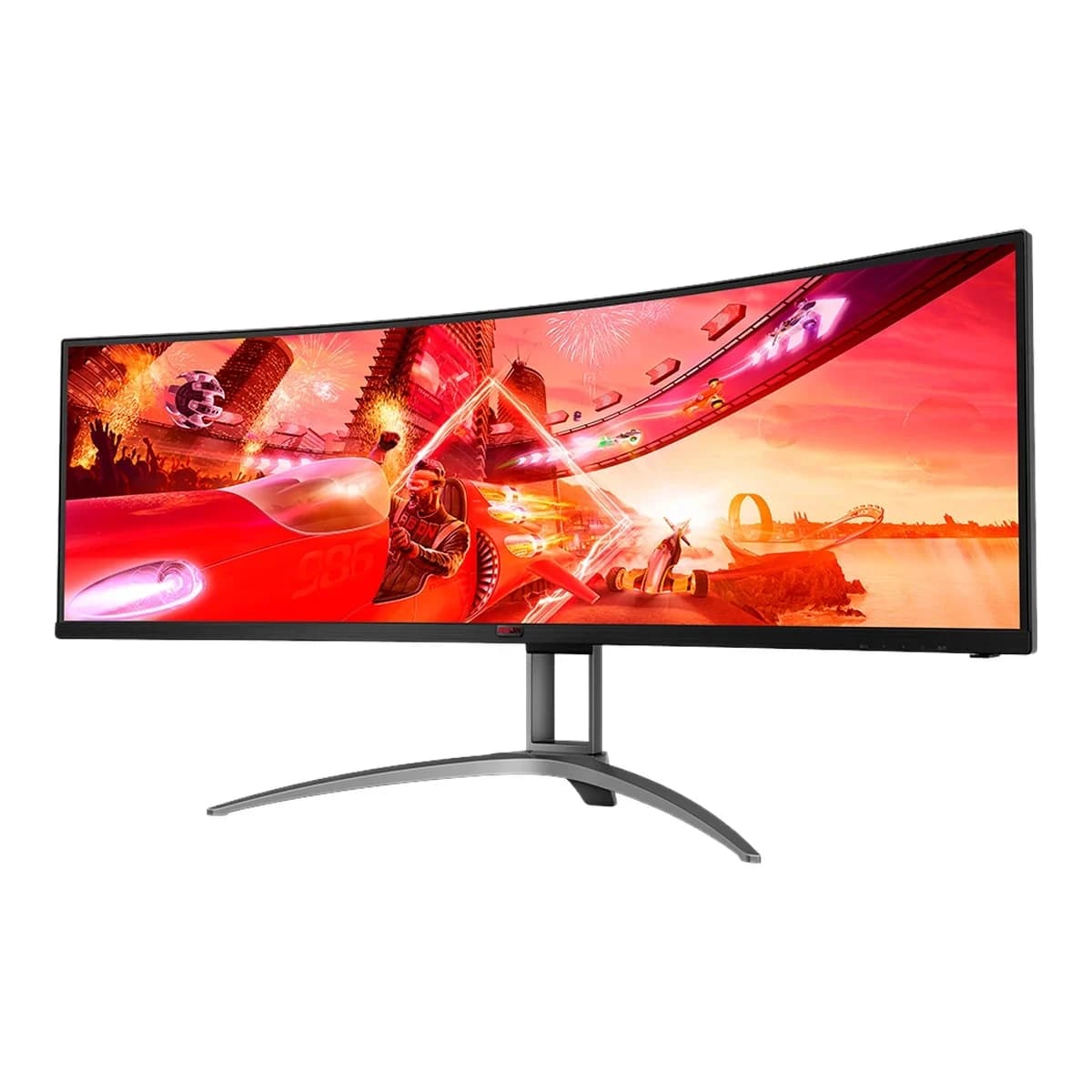 AOC Monitor Gaming Agon AG493UCX2 49" DQHD, VA Panel, 165Hz, 4ms, Zakrivljeni, HDR400, USB-C 65W, HDMI, DP, Zvucnici, Ergonomski