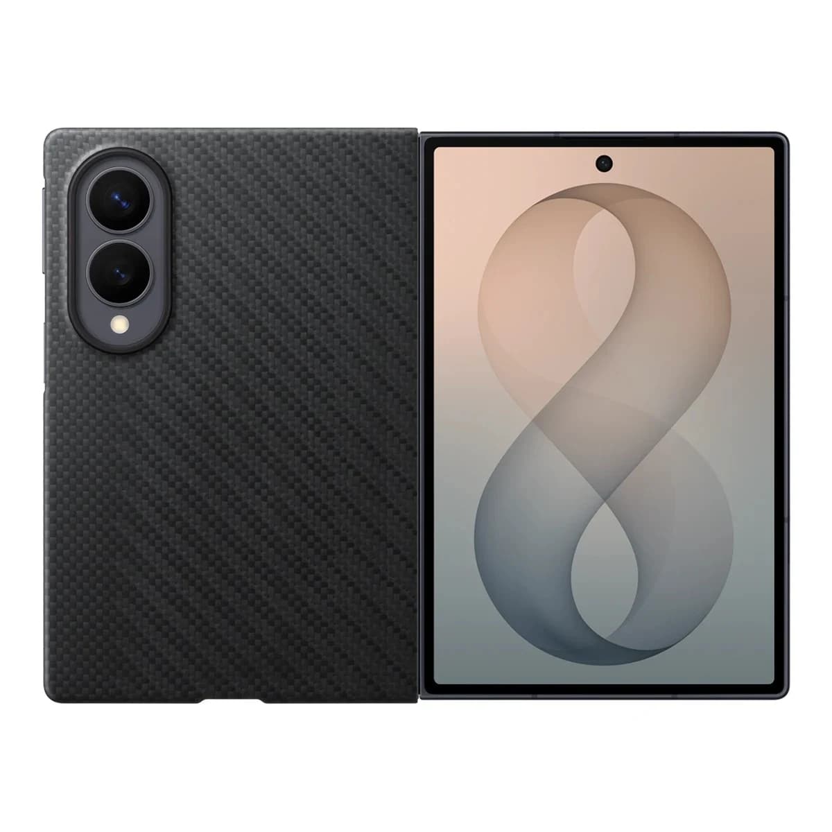 SAMSUNG Maskica Samsung Galaxy Fold8, Carbon, Magnetna, Crna, Garancija 3 mjeseca