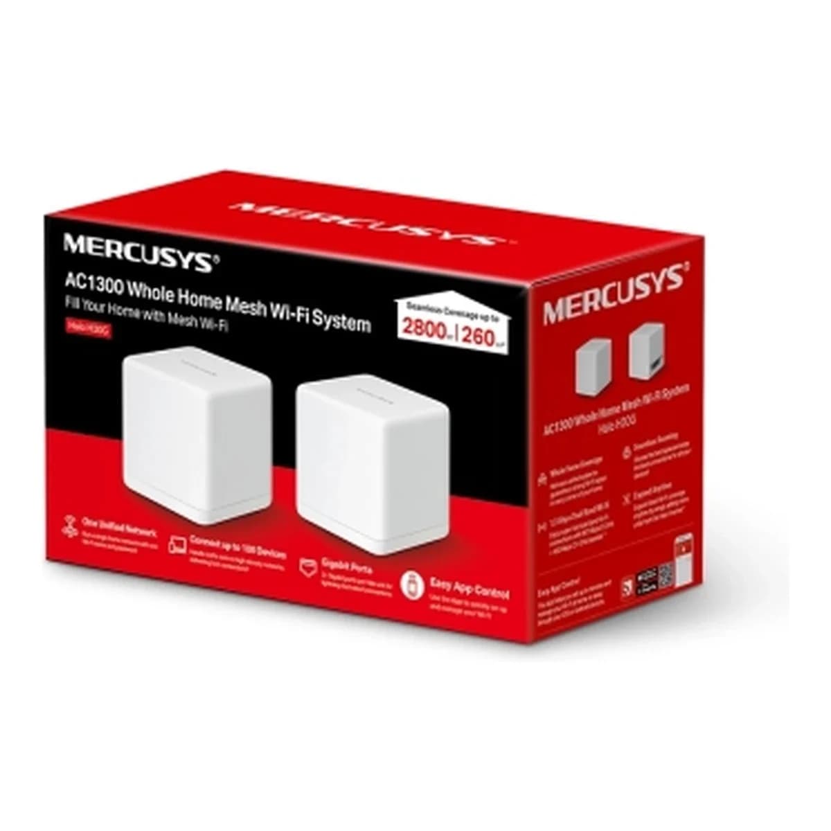 MERCUSYS Access Point WiFi 5 AC1300 Halo H30G (2-PACK), Whole Home Mesh
