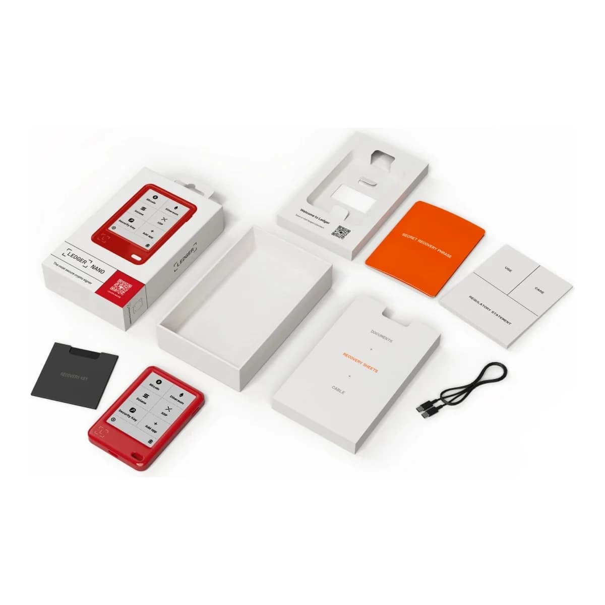 LEDGER Hardverski novčanik Nano Gen 5, Cherry Red, Ledger Recovery Key