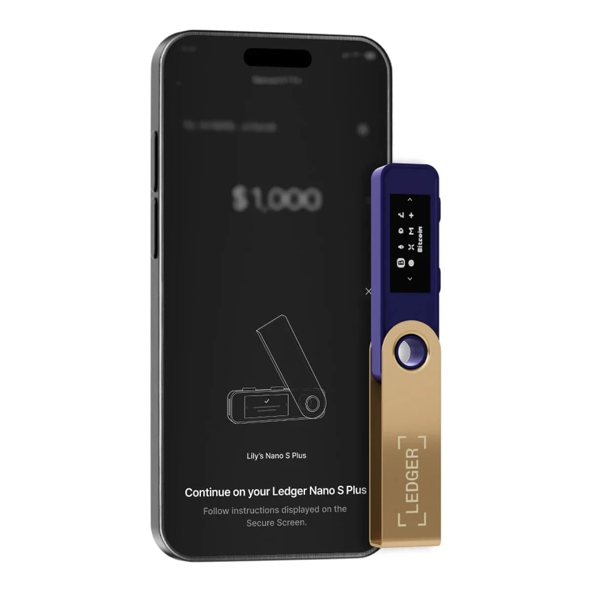 LEDGER Hardverski novcanik Nano S Plus, Ferro Fuchsia