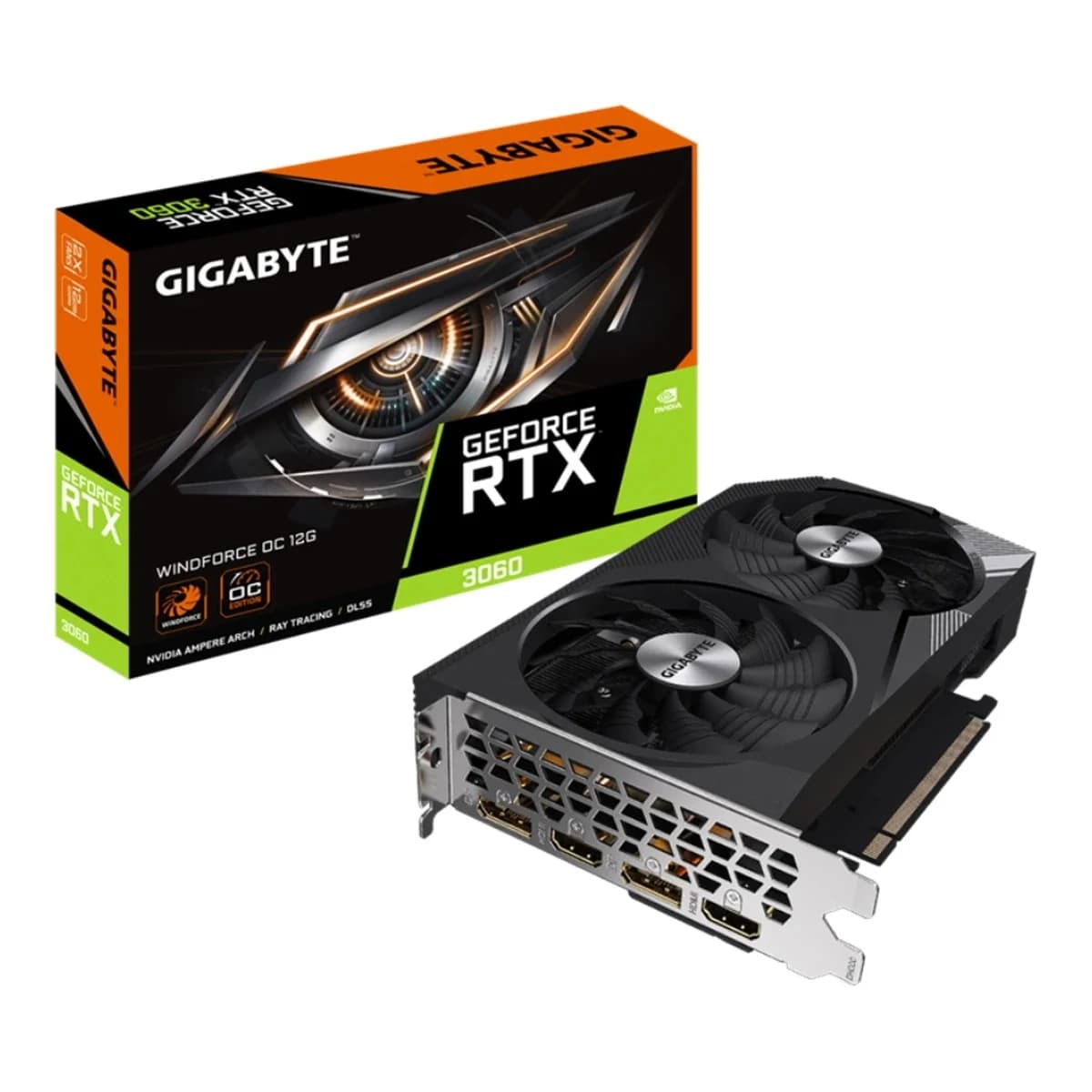 GIGABYTE Graficka GeForce RTX 3060 Windforce OC 12GB, GDDR6, 2xHDMI/2xDP