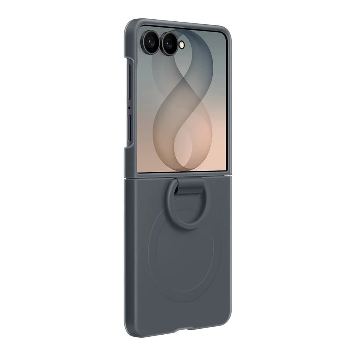 SAMSUNG Maskica Samsung Galaxy Flip8 Silicone Ring Magnet Case Black, Silikonska, Magnetna, Prstenasti držač, Crna
