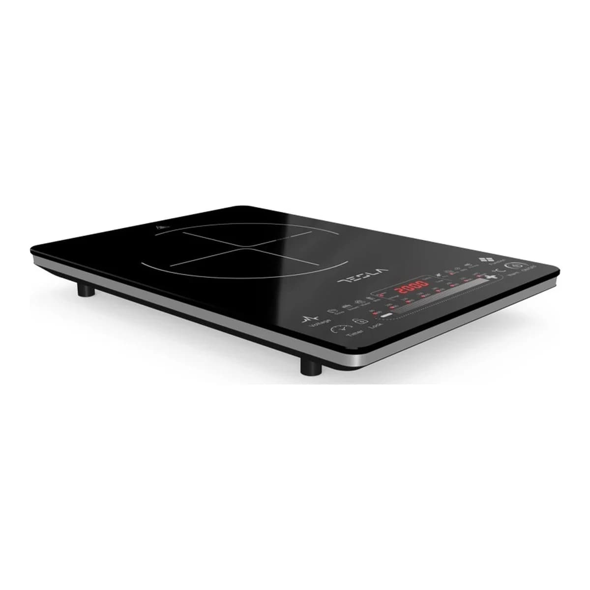 TESLA Indukcijski Rešo IC400B, 2000 W, Touch dugmići, 8 nivoa snage i temperature, 9 programa kuhanja