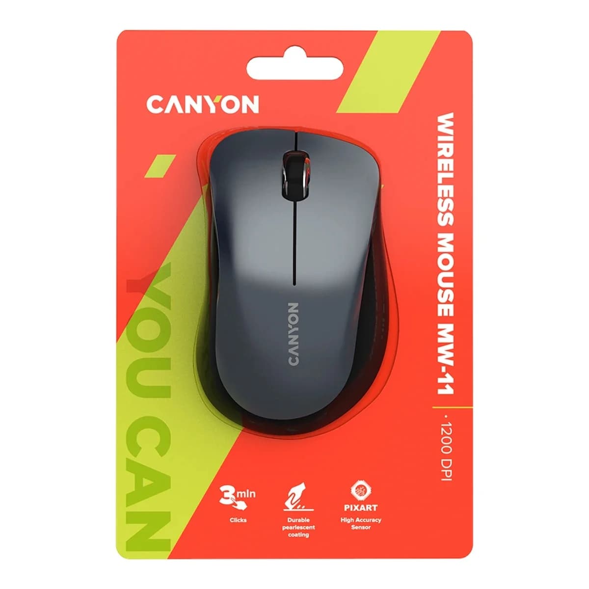 CANYON Miš Bežični MW-11, 2.4GHz, 1200 DPI