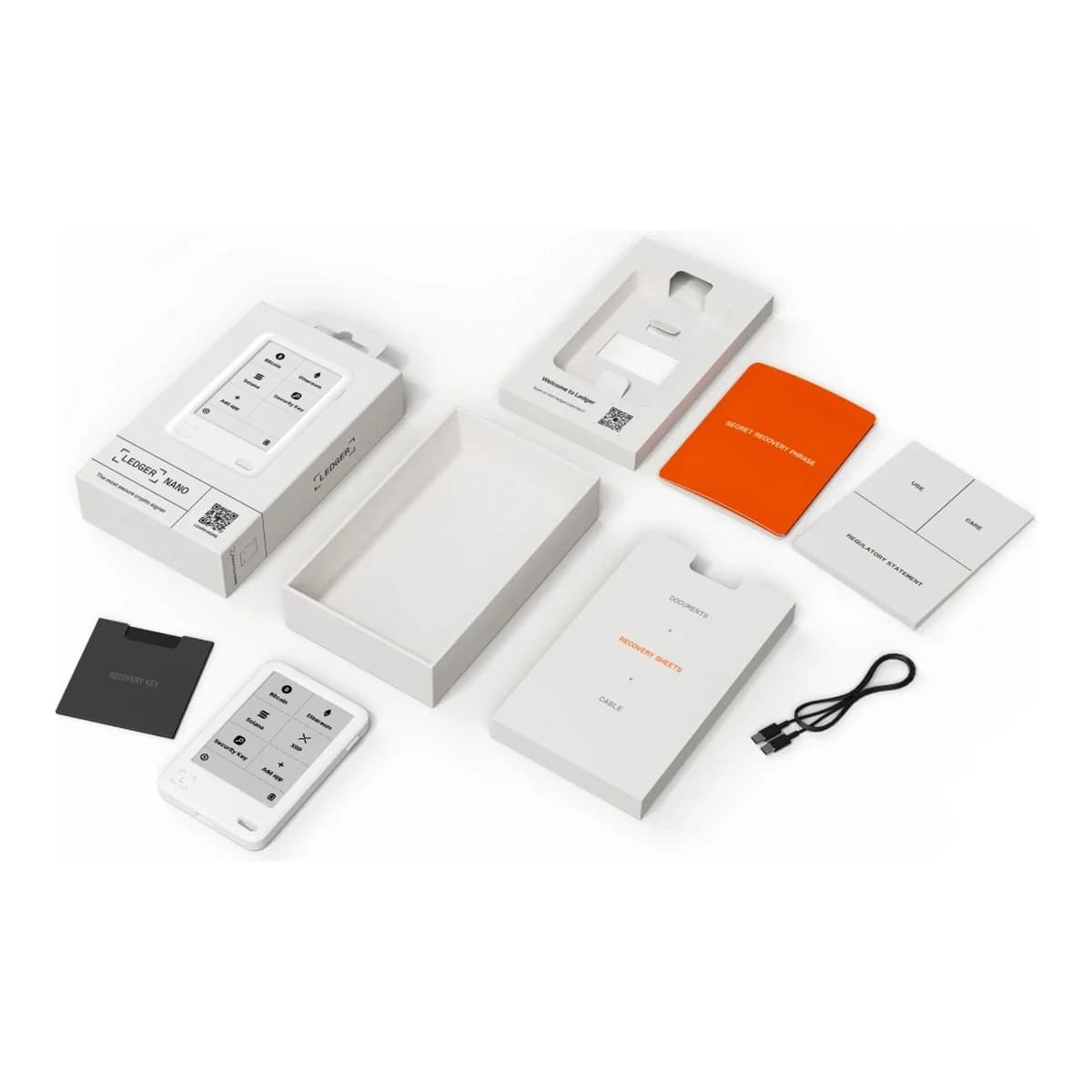 LEDGER Hardverski novčanik Nano Gen 5, Glacier White, Ledger Recovery Key