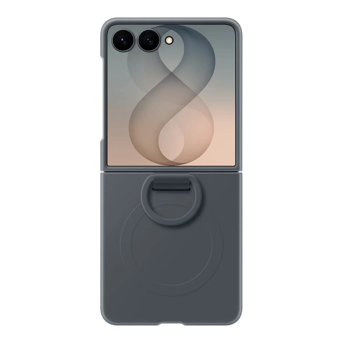 SAMSUNG Maskica Samsung Galaxy Flip8 Silicone Ring Magnet Case Black, Silikonska, Magnetna, Prstenasti držač, Crna