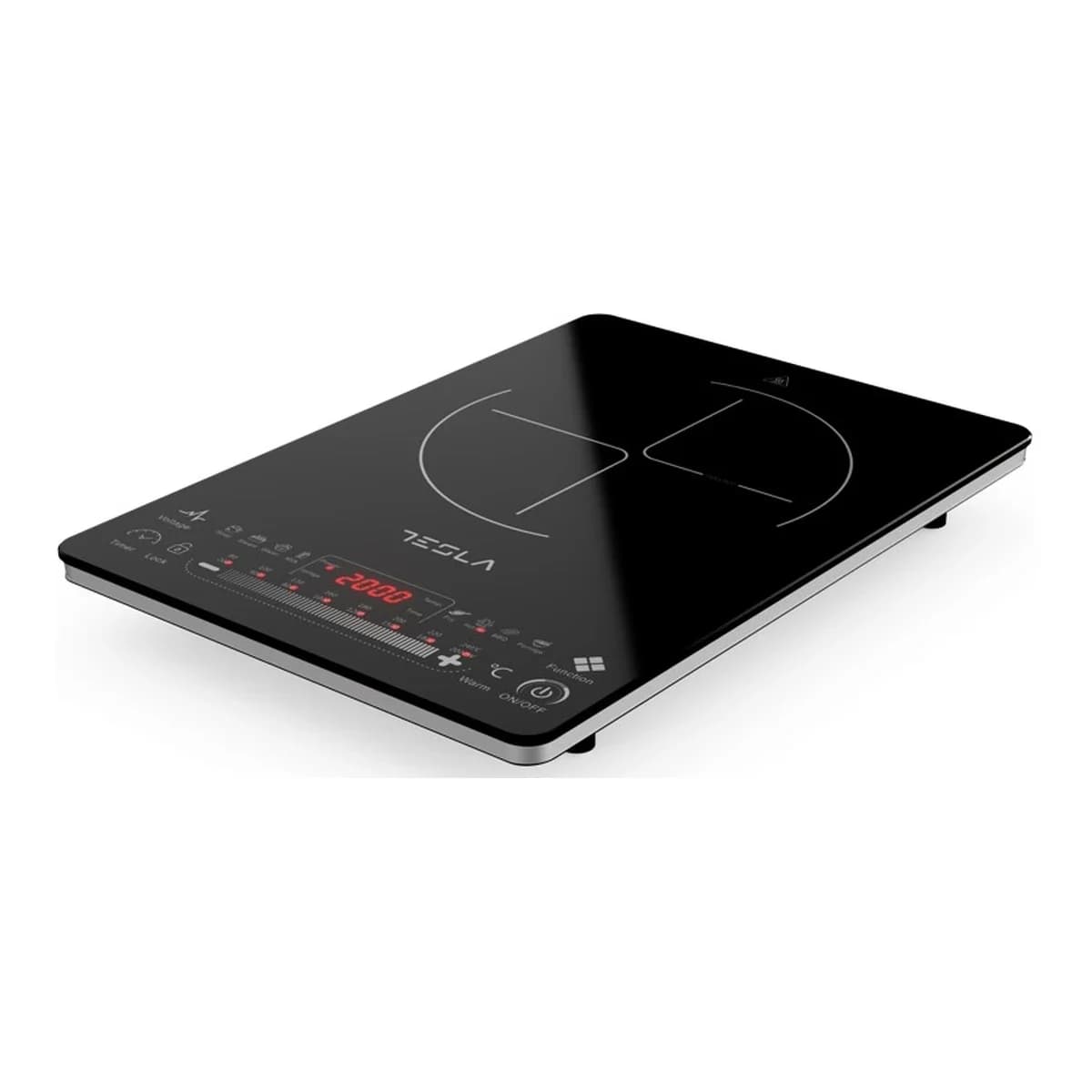 TESLA Indukcijski Rešo IC400B, 2000 W, Touch dugmići, 8 nivoa snage i temperature, 9 programa kuhanja