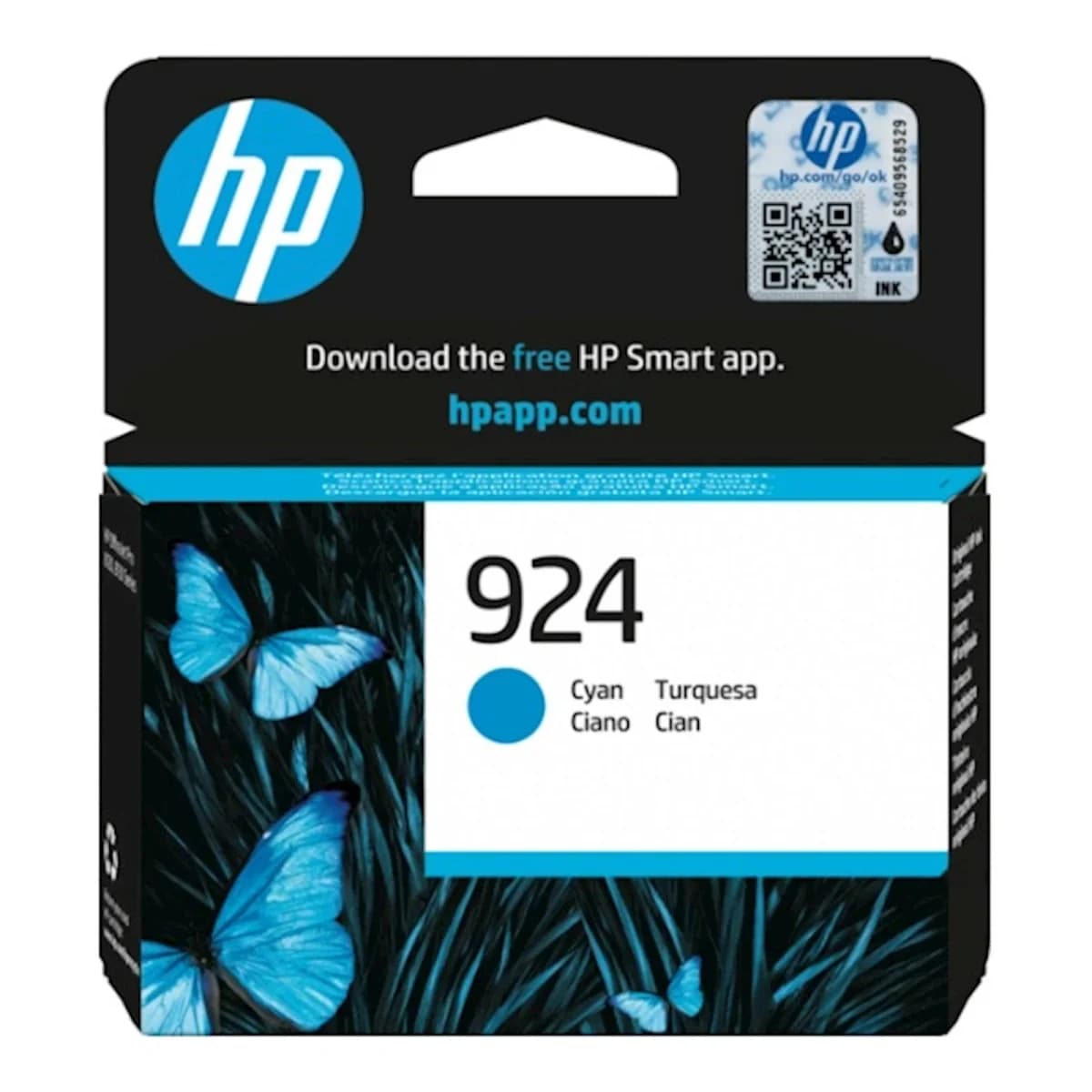 HP Tinta 924 Cyan, Originalna, Cijan boja, Za poslovne dokumente, Žive boje