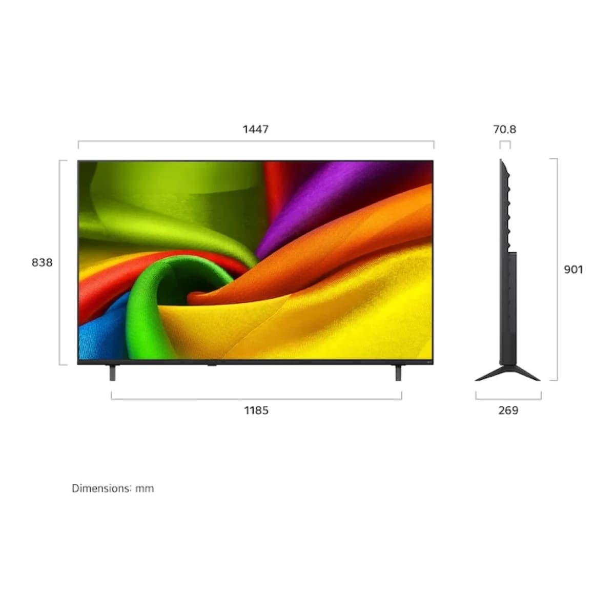 LG TV 65" LED 65NU850B3LA, Smart TV