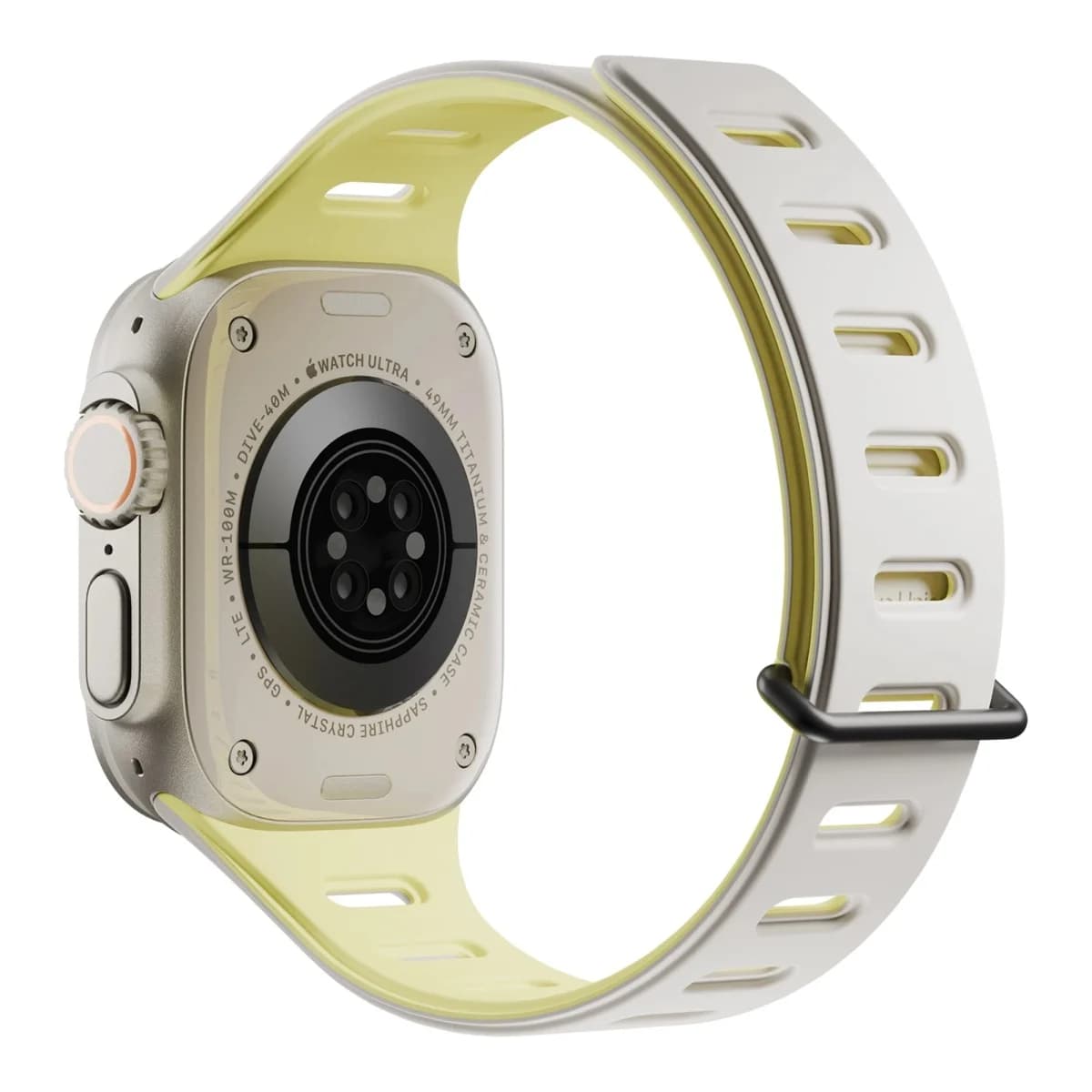 NATIVE UNION Remen za pametni sat Active Watch Band, Apple Watch Ultra 42/44/45/49mm, Lemon/Sandstone