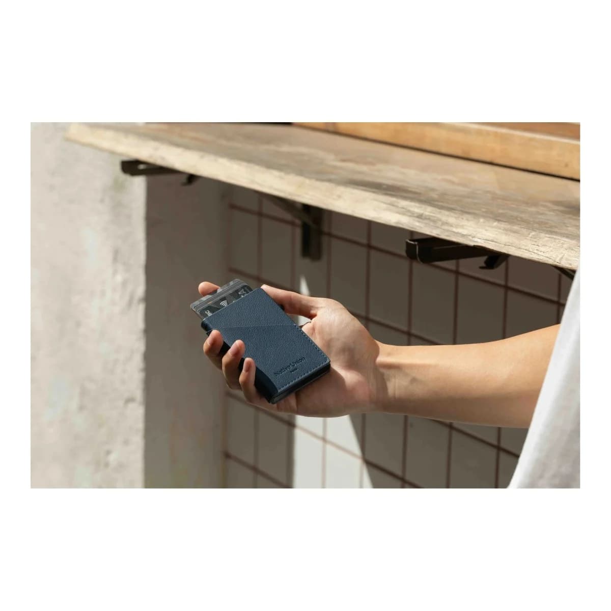 NATIVE UNION Novcanik Slide Wallet, Navy