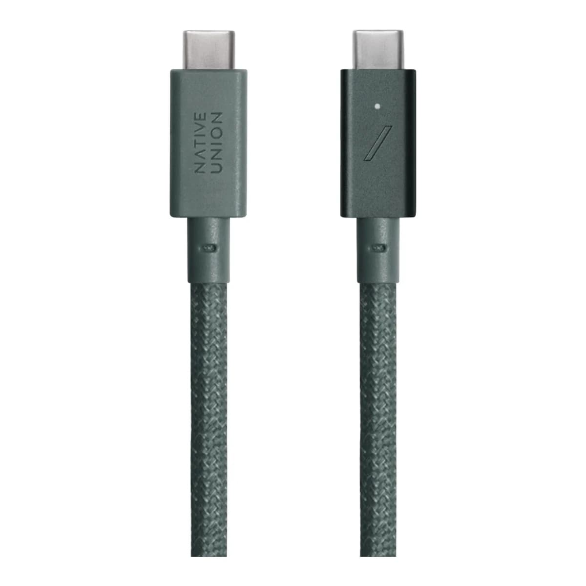 NATIVE UNION Kabel Belt Cable USB-C to USB-C Pro, 240W, 2,4m, Slate Green