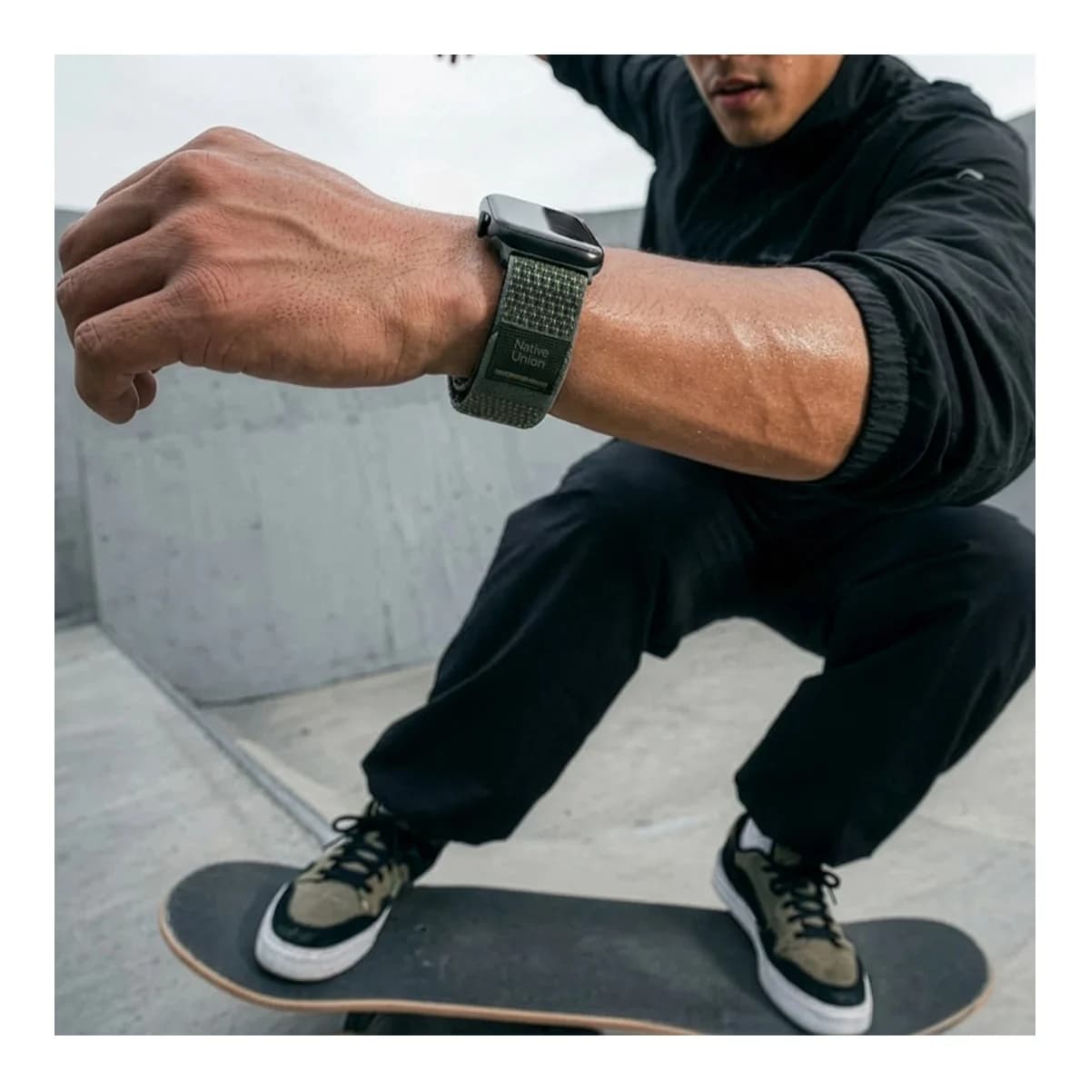 NATIVE UNION Remen za Apple Watch Active Watch Loop, 38/40/41/42mm, Slate Green