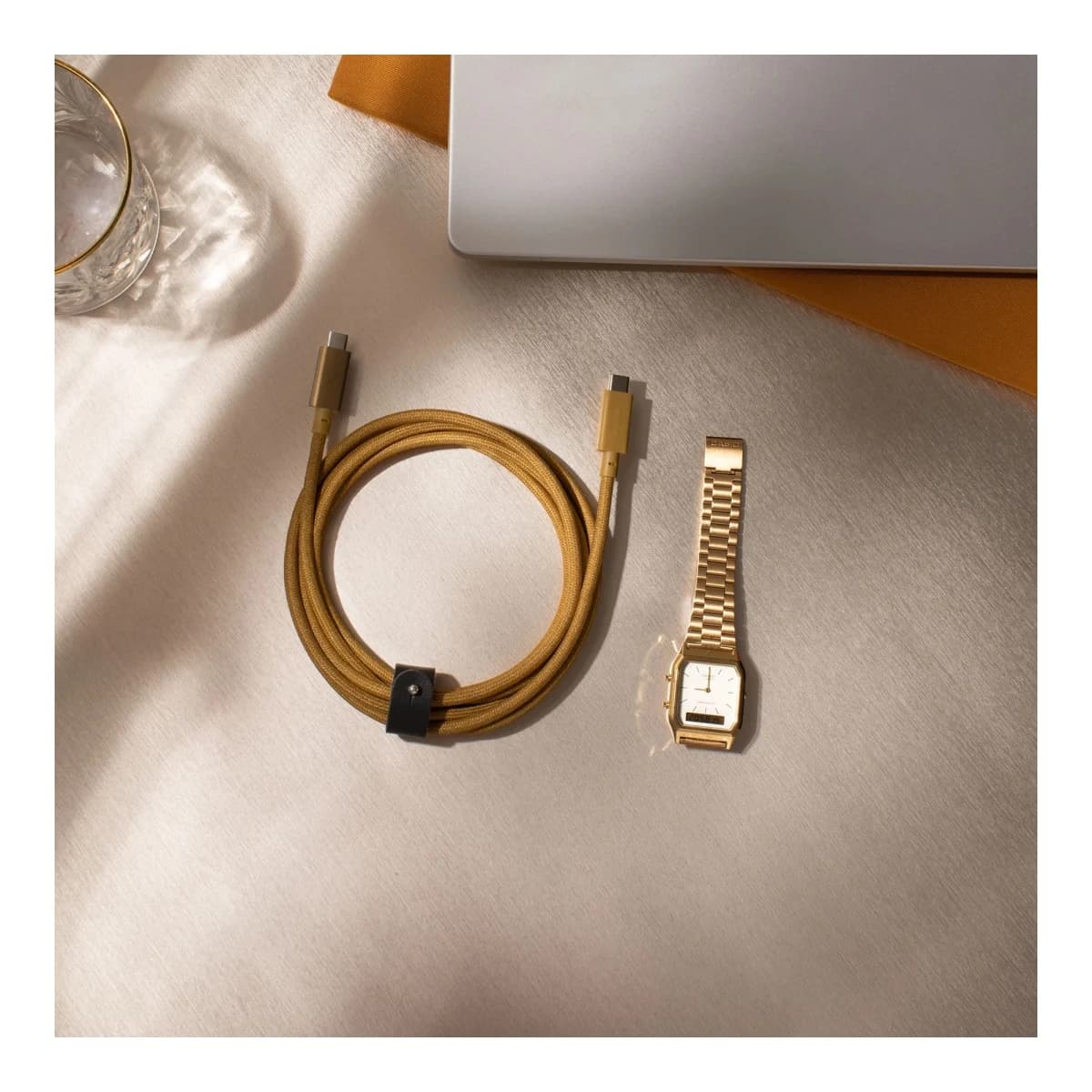 NATIVE UNION USB-C Kabel Belt Cable Pro 240W 2,4m, USB-C na USB-C, Kraft