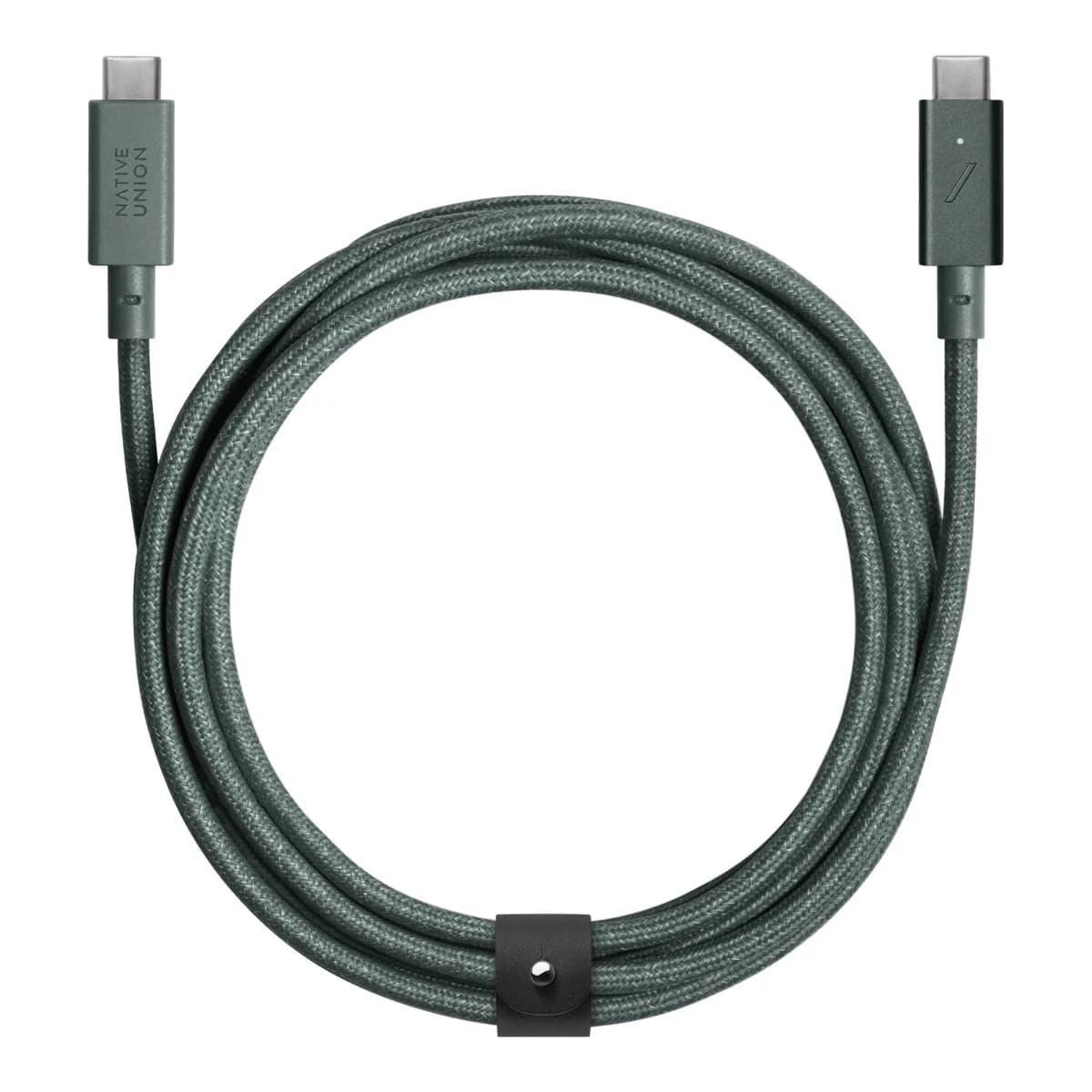 NATIVE UNION Kabel Belt Cable USB-C to USB-C Pro, 240W, 2,4m, Slate Green